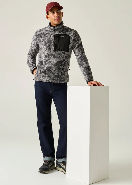 Regatta Grey Frankie Borg Half Zip Lightweight Fleece - M Image 6