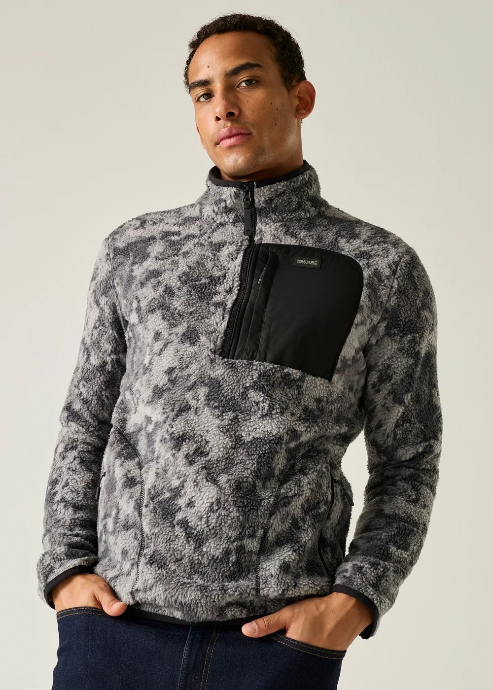 Regatta Grey Frankie Borg Half Zip Lightweight Fleece - M Image 4