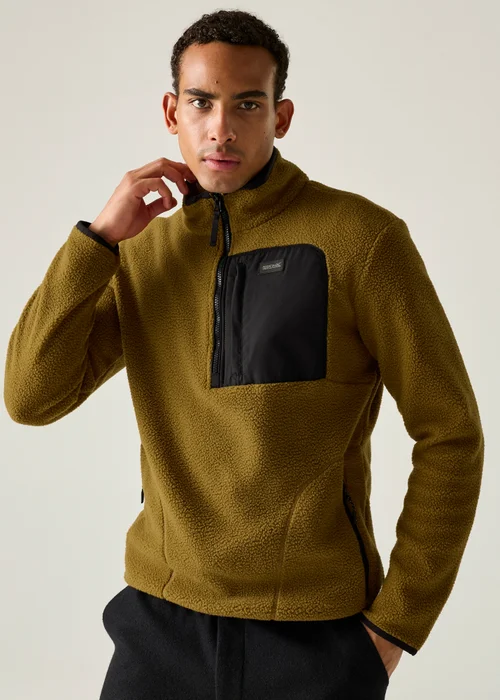 Regatta Tan Frankie Borg Half Zip Lightweight Fleece - M Image 6