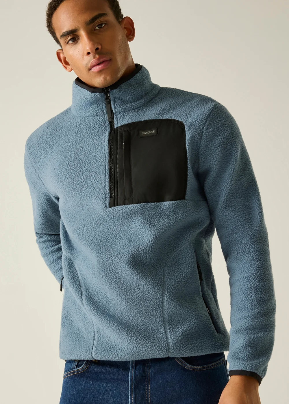 Regatta Blue Frankie Borg Half Zip Lightweight Fleece - 2XL Image 4