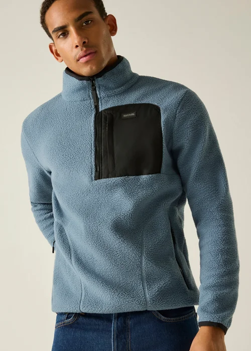 Regatta Blue Frankie Borg Half Zip Lightweight Fleece - 2XL Image 4