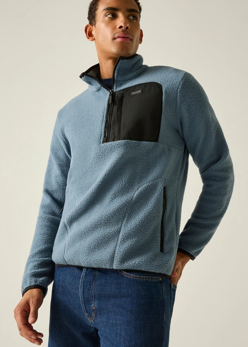 Regatta Blue Frankie Borg Half Zip Lightweight Fleece - 2XL Image 2