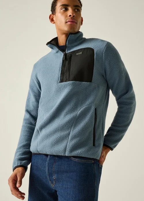 Regatta Blue Frankie Borg Half Zip Lightweight Fleece - 2XL Image 2