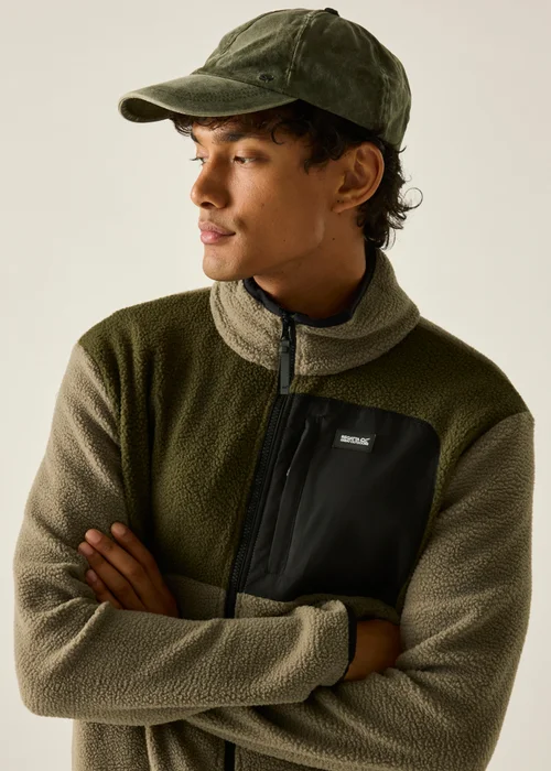 Regatta Olive Frankie Borg Colour Block Soft Fleece - S Image 1