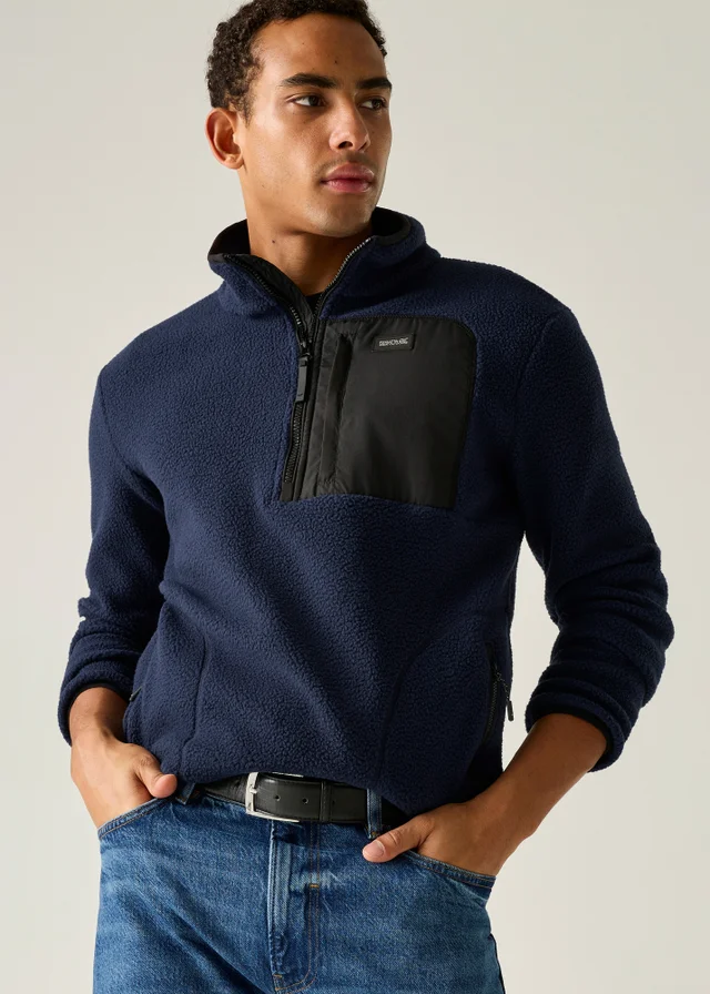 Regatta Navy Frankie Borg Half Zip Lightweight Fleece
