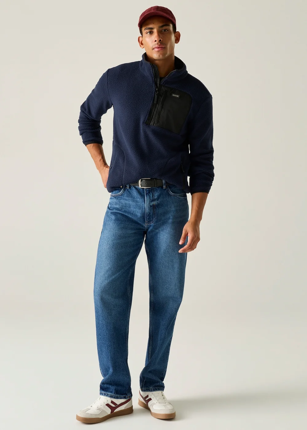 Regatta Navy Frankie Borg Half Zip Lightweight Fleece - M Image 2