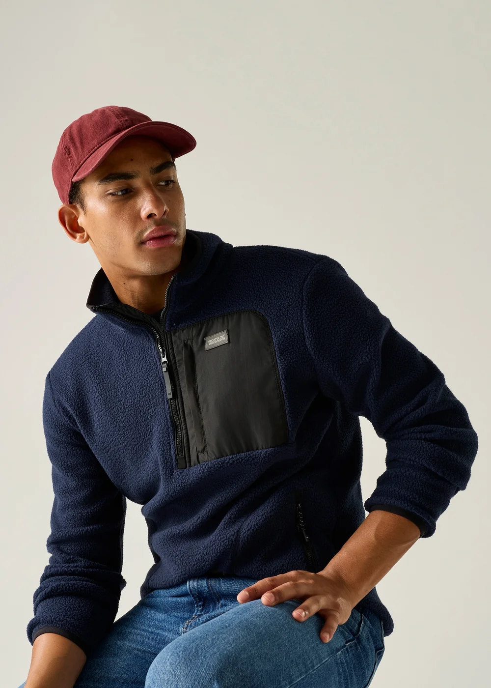 Regatta Navy Frankie Borg Half Zip Lightweight Fleece - M Image 4