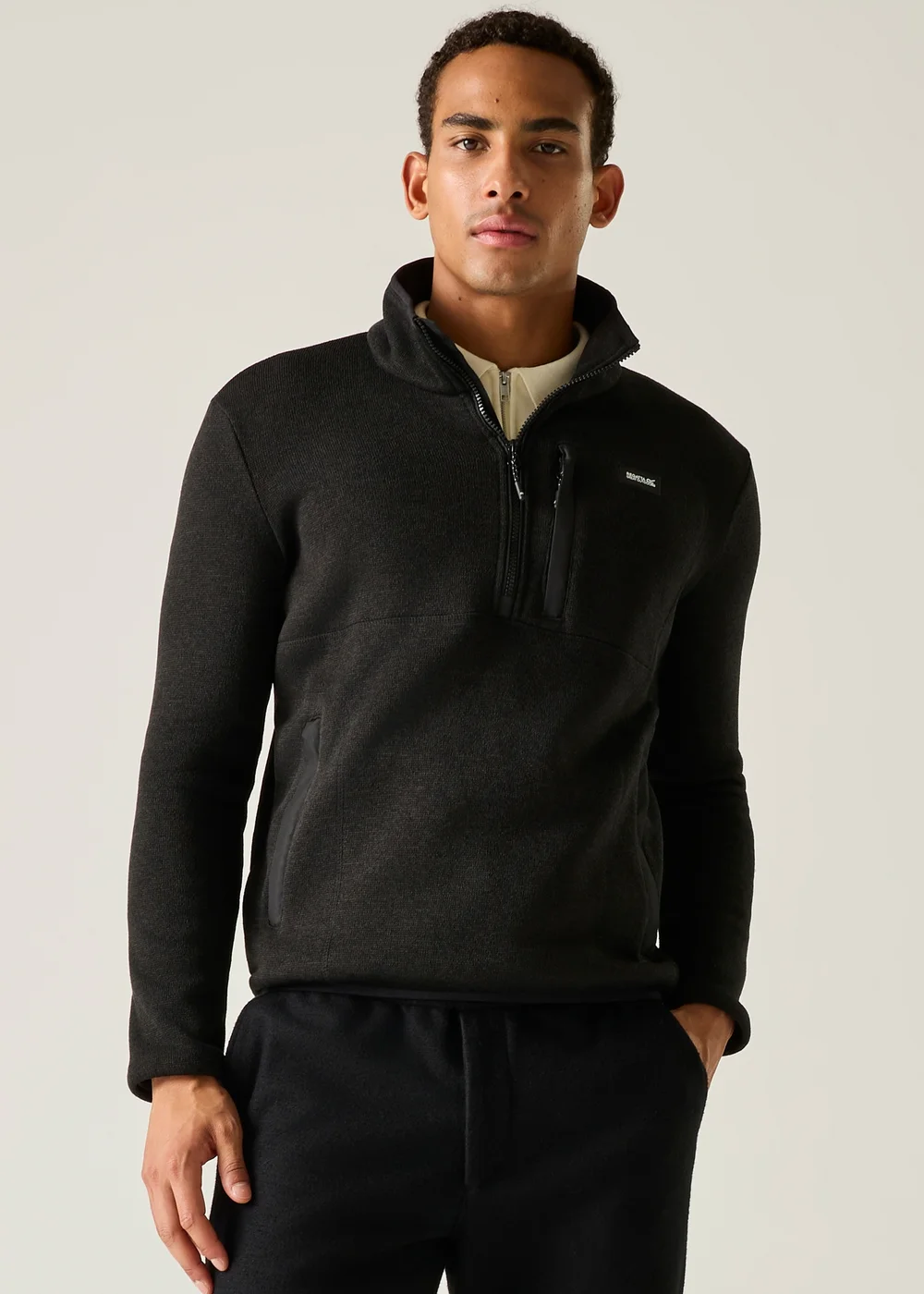 Regatta Black Barlee Half Zip Comfy Fleece - XL Image 5