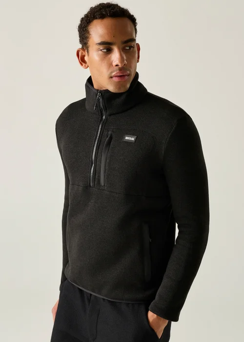 Regatta Black Barlee Half Zip Comfy Fleece - XL Image 2