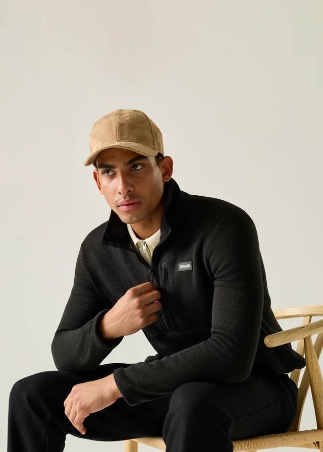 Regatta Black Barlee Half Zip Comfy Fleece