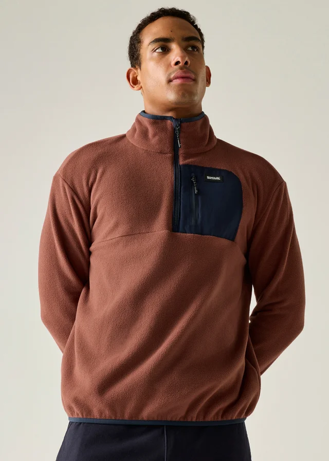 Regatta Red/Blue Frankie Half Zip Soft Fleece