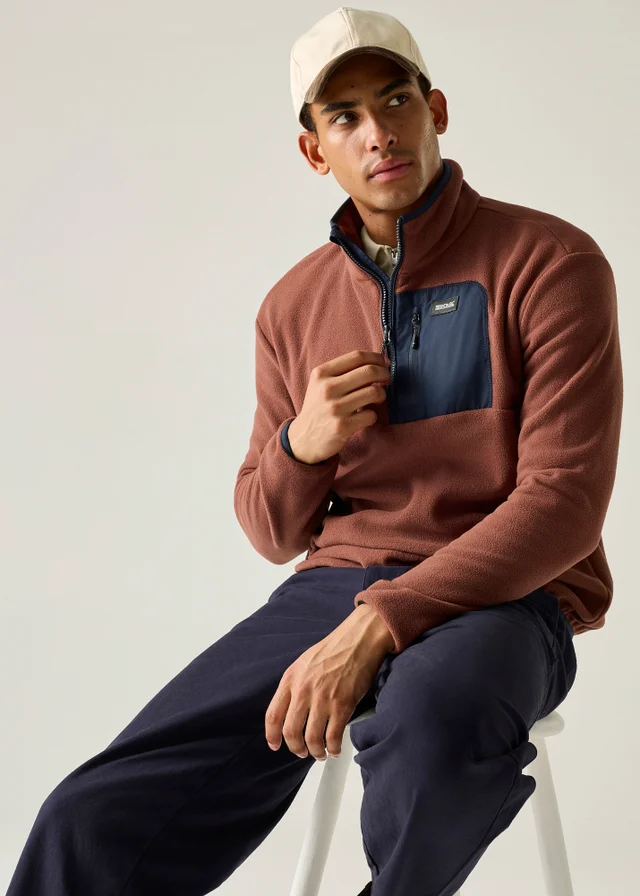 Regatta Red/Blue Frankie Half Zip Soft Fleece