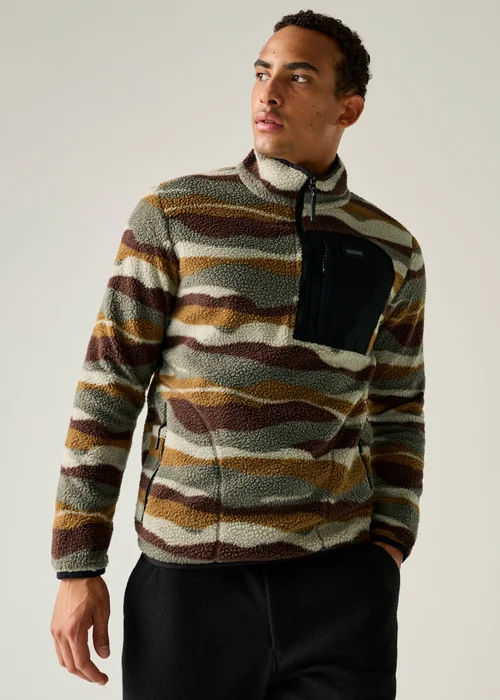 Regatta Brown Frankie Borg Half Zip Lightweight Fleece - S Image 4