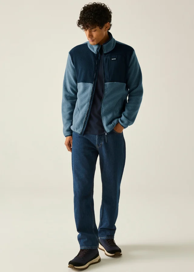 Regatta Grey/Navy Frankie Borg Colour Block Soft Fleece