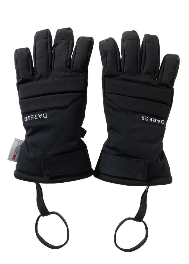 Dare 2b Black Kid Freeride Waterproof Gloves (4-13 years)