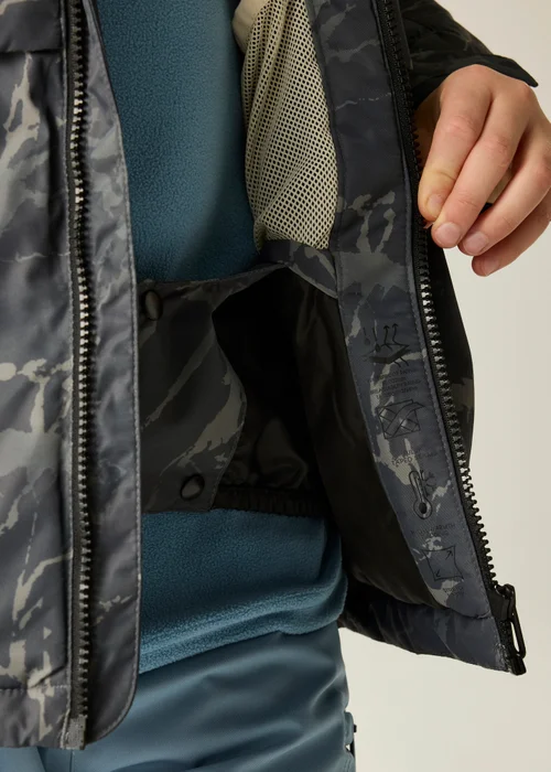 Dare 2b Black/Grey Wing It Waterproof Jacket (3-13 years) - 7-8 Yrs Image 4