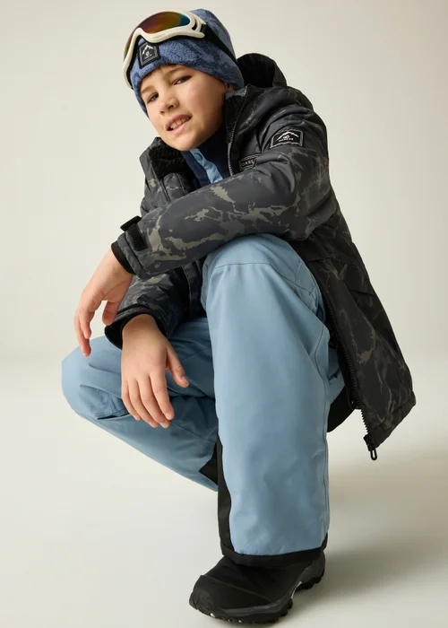 Dare 2b Black/Grey Wing It Waterproof Jacket (3-13 years) - 7-8 Yrs Image 3