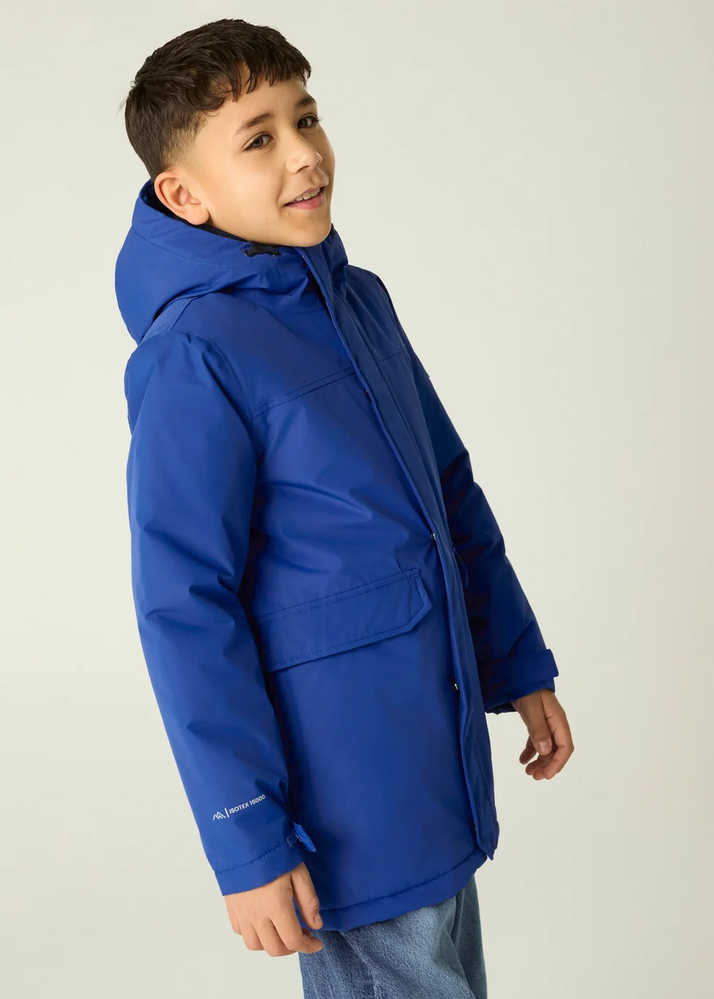 Regatta Dark Blue Farbank II Isotex Waterproof Jacket (3-13 years) - 9-10 Yrs Image 4
