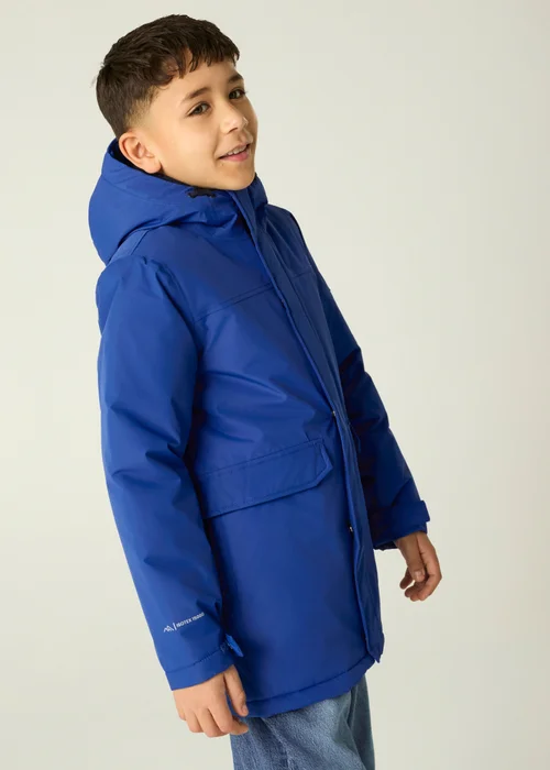 Regatta Dark Blue Farbank II Isotex Waterproof Jacket (3-13 years) - 9-10 Yrs Image 4