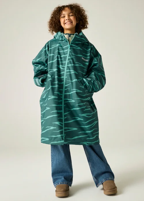 Regatta Turquoise Junior Waterproof Changing Robe (3-13 years) - 9-13 Yrs Image 3