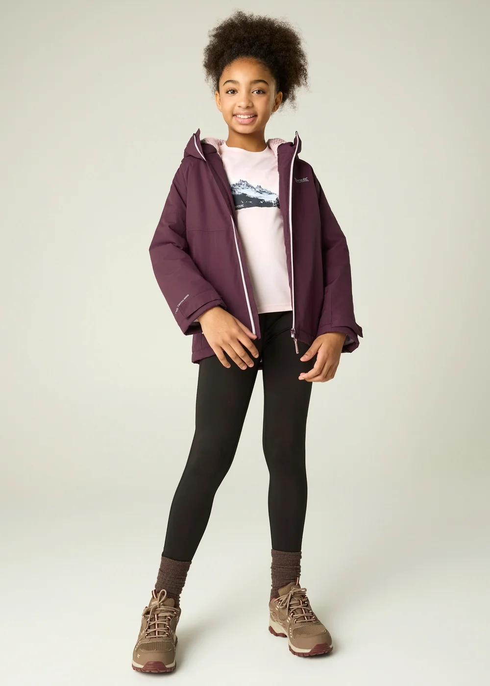 Regatta Aubergine Hillain Isotex Waterproof Jacket (3-13 years) - 9-10 Yrs Image 6