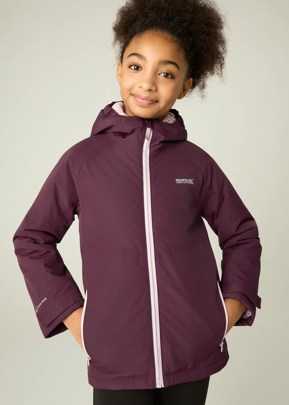 Regatta Aubergine Hillain Isotex Waterproof Jacket (3-13 years) - 9-10 Yrs Image 4
