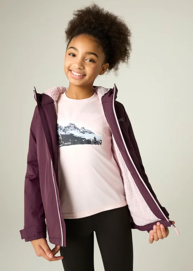 Regatta Aubergine Hillain Isotex Waterproof Jacket (3-13 years)