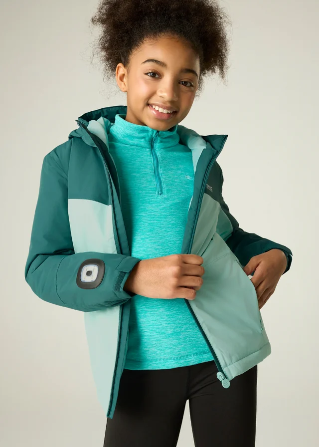 Regatta Green Beamz Isotex Waterproof Jacket (3-13 years)