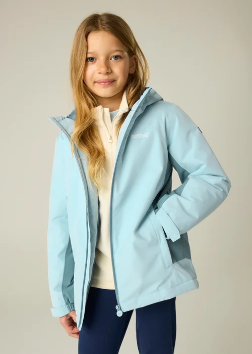 Regatta Light Blue Hurdle Isotex Waterproof Jacket (3-13 years) - 13 Yrs Image 4