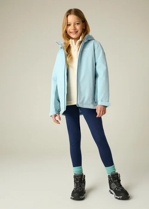 Regatta Light Blue Hurdle Isotex Waterproof Jacket (3-13 years) - 13 Yrs Image 3