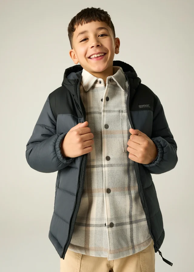 Regatta Black/Grey Lofthouse Insulated Jacket (3-13 years)