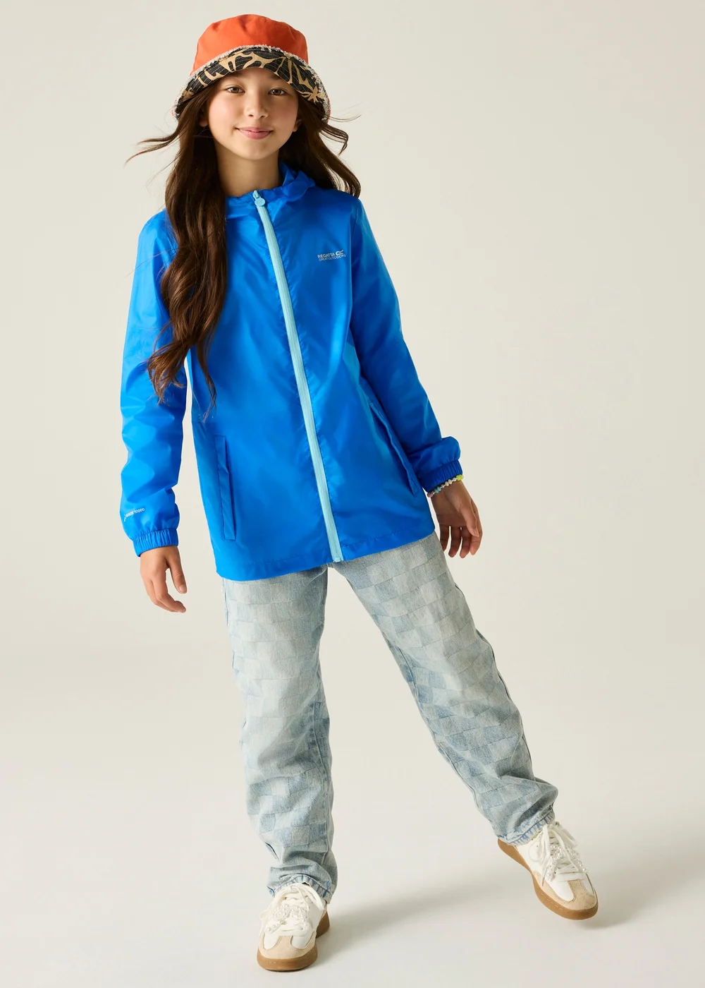 Regatta Blue Waterproof Kids Pack It Jacket III (2-13 years) - 5-6 Yrs Image 3