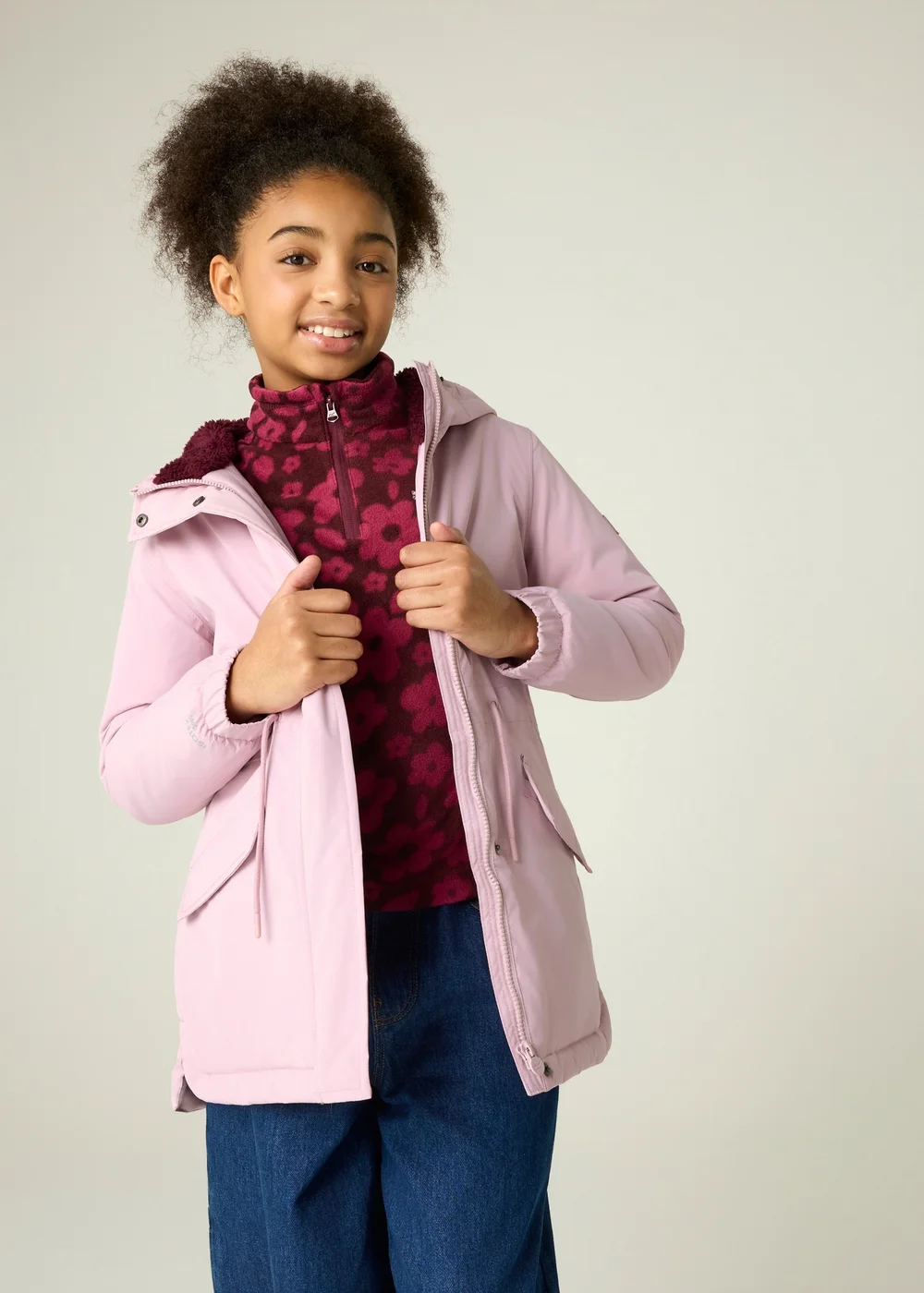 Regatta Lilac Vallina Junior Isotex Waterproof Jacket (3-13 years) - 13 Yrs Image 1