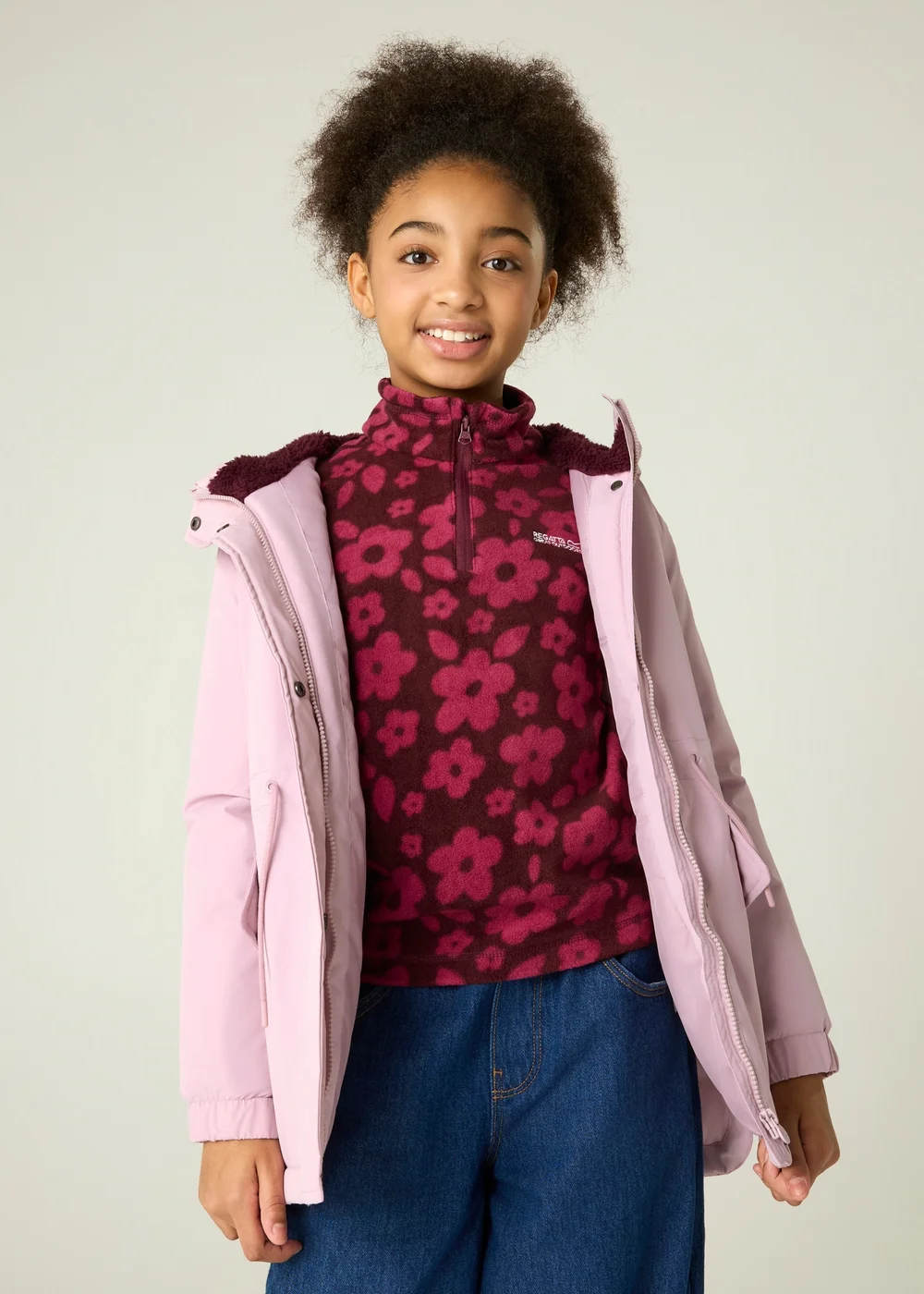 Regatta Lilac Vallina Junior Isotex Waterproof Jacket (3-13 years) - 13 Yrs Image 5