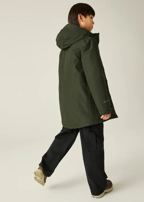 Regatta Khaki Farbank II Isotex Waterproof Jacket (3-13 years) - 11-12 Yrs Image 2