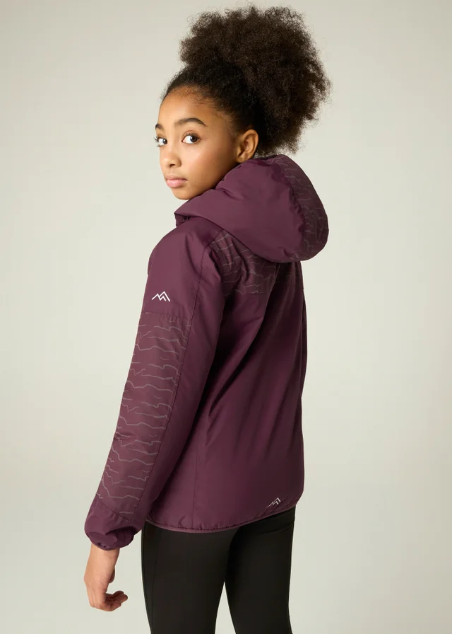 Regatta Aubergine Illuma Reflective Isotex Waterproof Jacket (3-13 years)