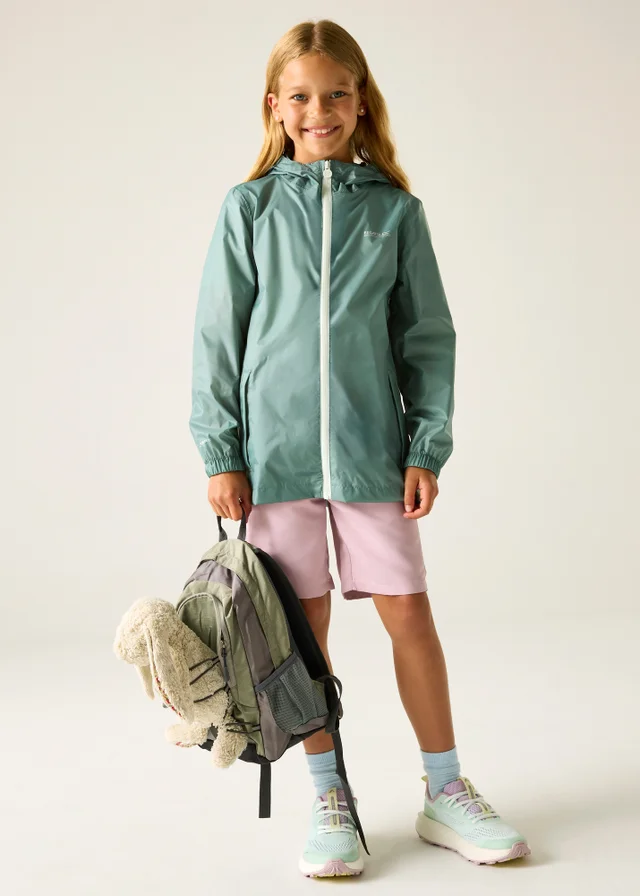 Regatta Sage Green Waterproof Kids Pack It Jacket III (2-13 years)