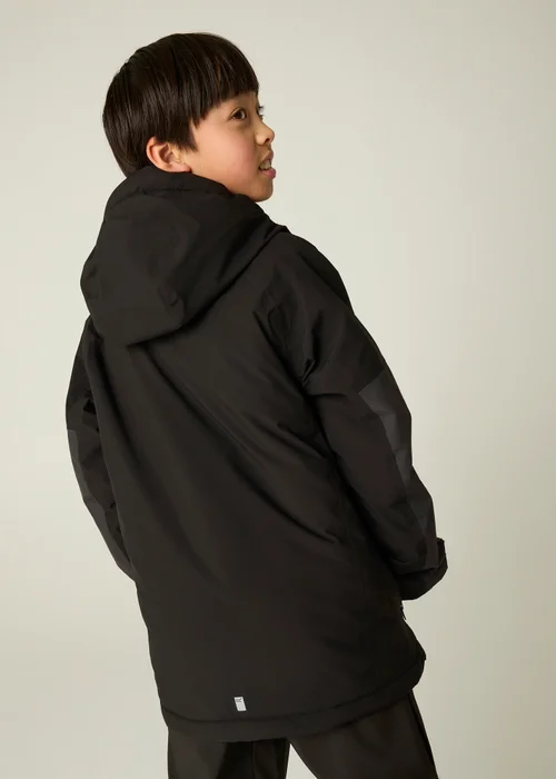 Regatta Black/Grey Hillain Isotex Waterproof Jacket (3-13 years) - 9-10 Yrs Image 2