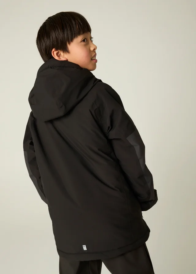 Regatta Black/Grey Hillain Isotex Waterproof Jacket (3-13 years)