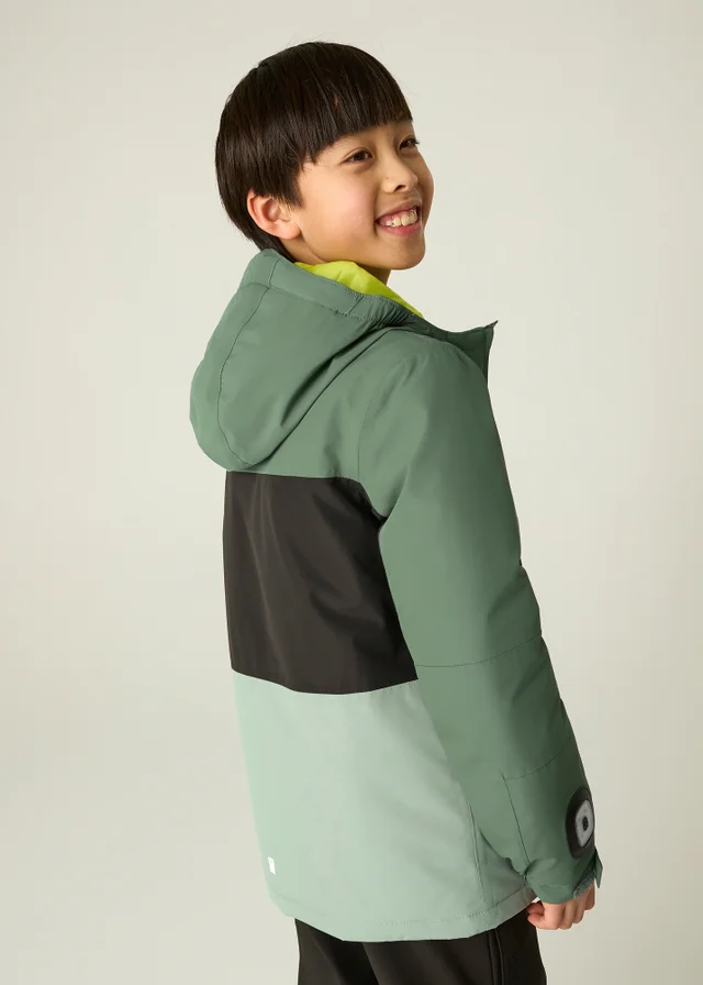 Regatta Forest Green Beamz Isotex Waterproof Jacket (3-13 years)