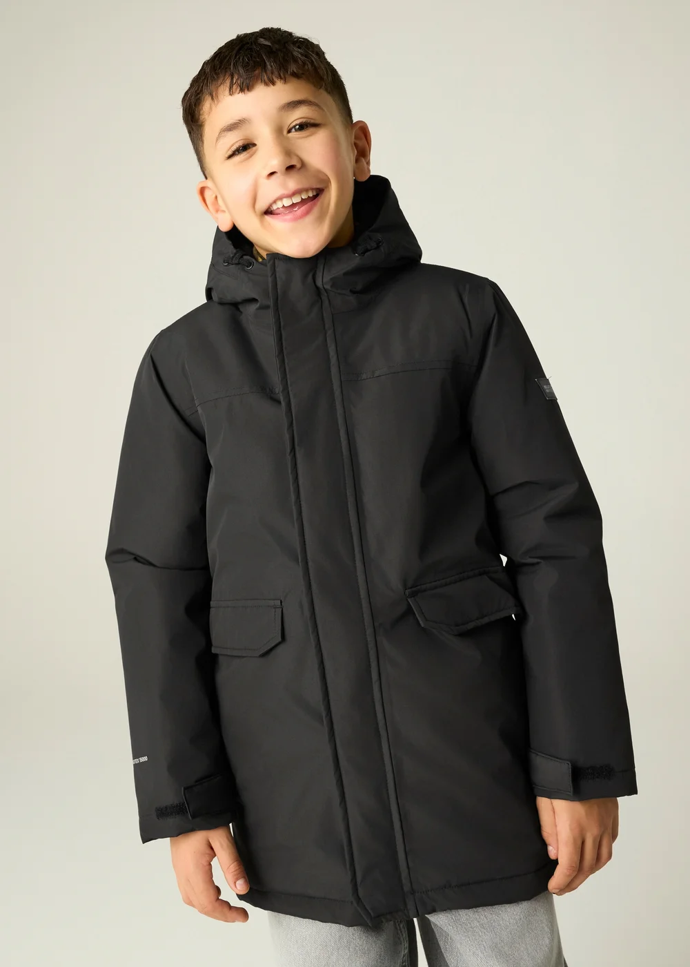 Regatta Black Farbank II Isotex Waterproof Jacket (3-13 years) - 5-6 Yrs Image 4