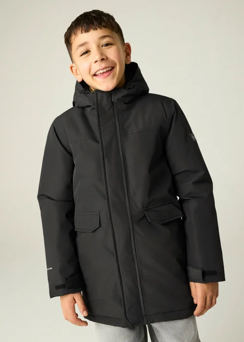 Regatta Black Farbank II Isotex Waterproof Jacket (3-13 years) - 5-6 Yrs Image 4