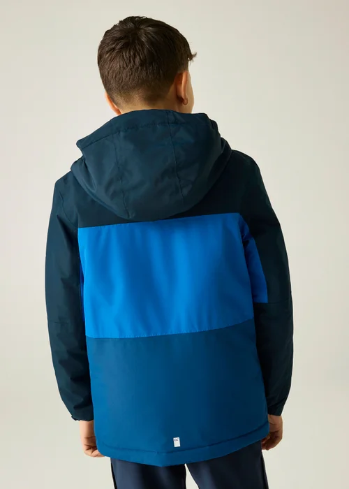Regatta Navy Beamz Isotex Waterproof Jacket (3-13 years) - 7-8 Yrs Image 2