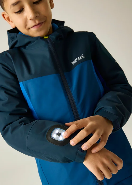 Regatta Navy Beamz Isotex Waterproof Jacket (3-13 years) - 7-8 Yrs Image 6