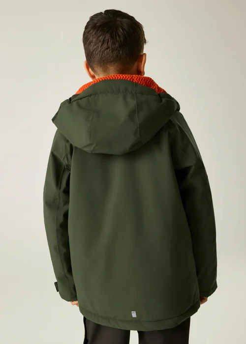 Regatta Khaki Hillain Isotex Waterproof Jacket (3-13 years) - 3-4 Yrs Image 2