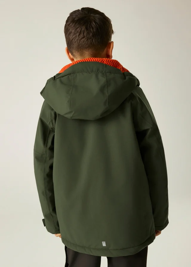 Regatta Khaki Hillain Isotex Waterproof Jacket (3-13 years)