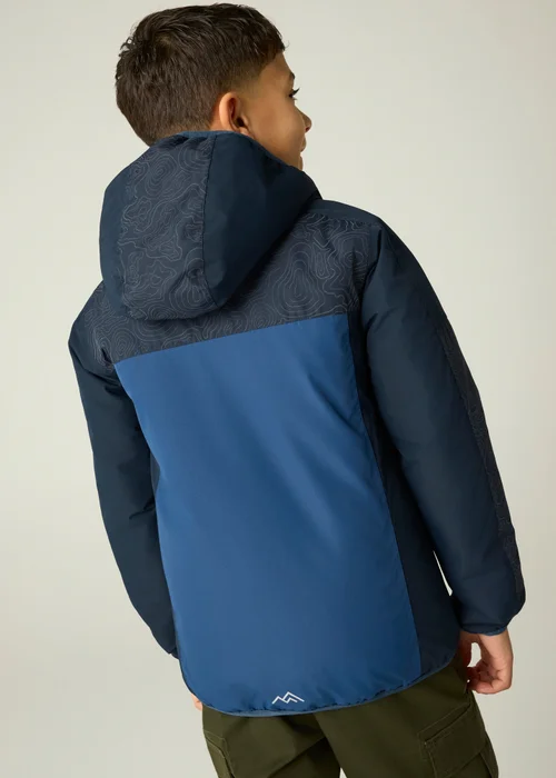 Regatta Navy Illuma Reflective Isotex Waterproof Jacket (3-13 years) - 13 Yrs Image 2