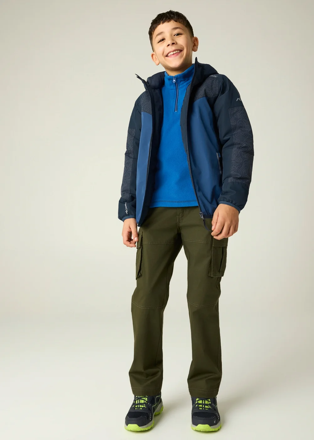 Regatta Navy Illuma Reflective Isotex Waterproof Jacket (3-13 years) - 13 Yrs Image 3