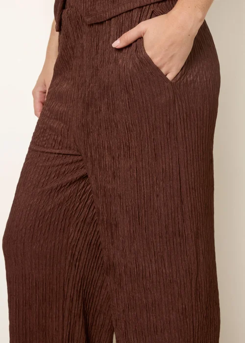 Blue Vanilla Brown Wide Leg Trousers - M Image 3