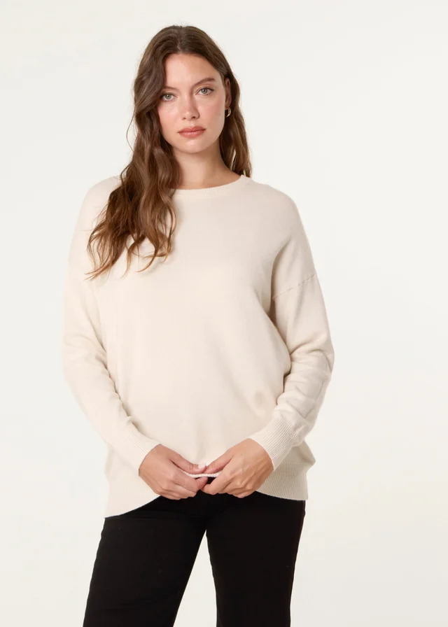 Blue Vanilla Stone Round Neck Jumper